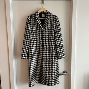 Vintage Houndstooth 100% Wool Jacket